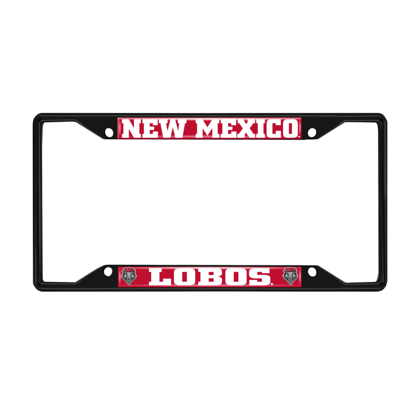 University of New Mexico Black License Plate Frame
