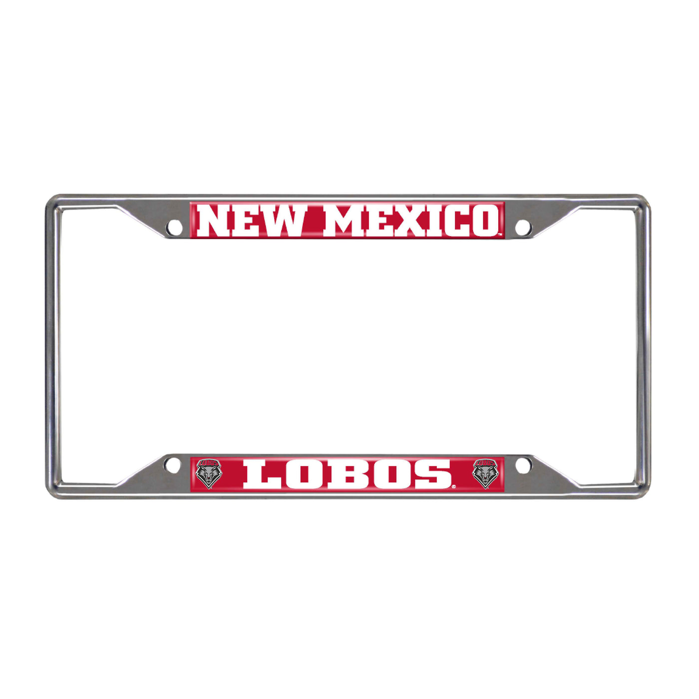University of New Mexico Chrome License Plate Frame