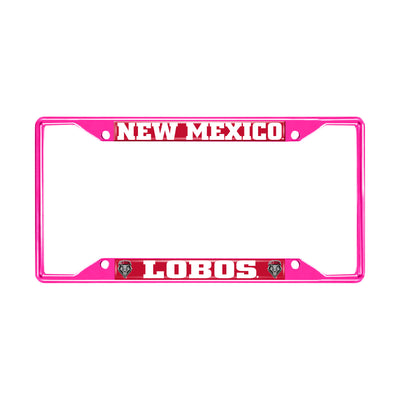 University of New Mexico Pink License Plate Frame