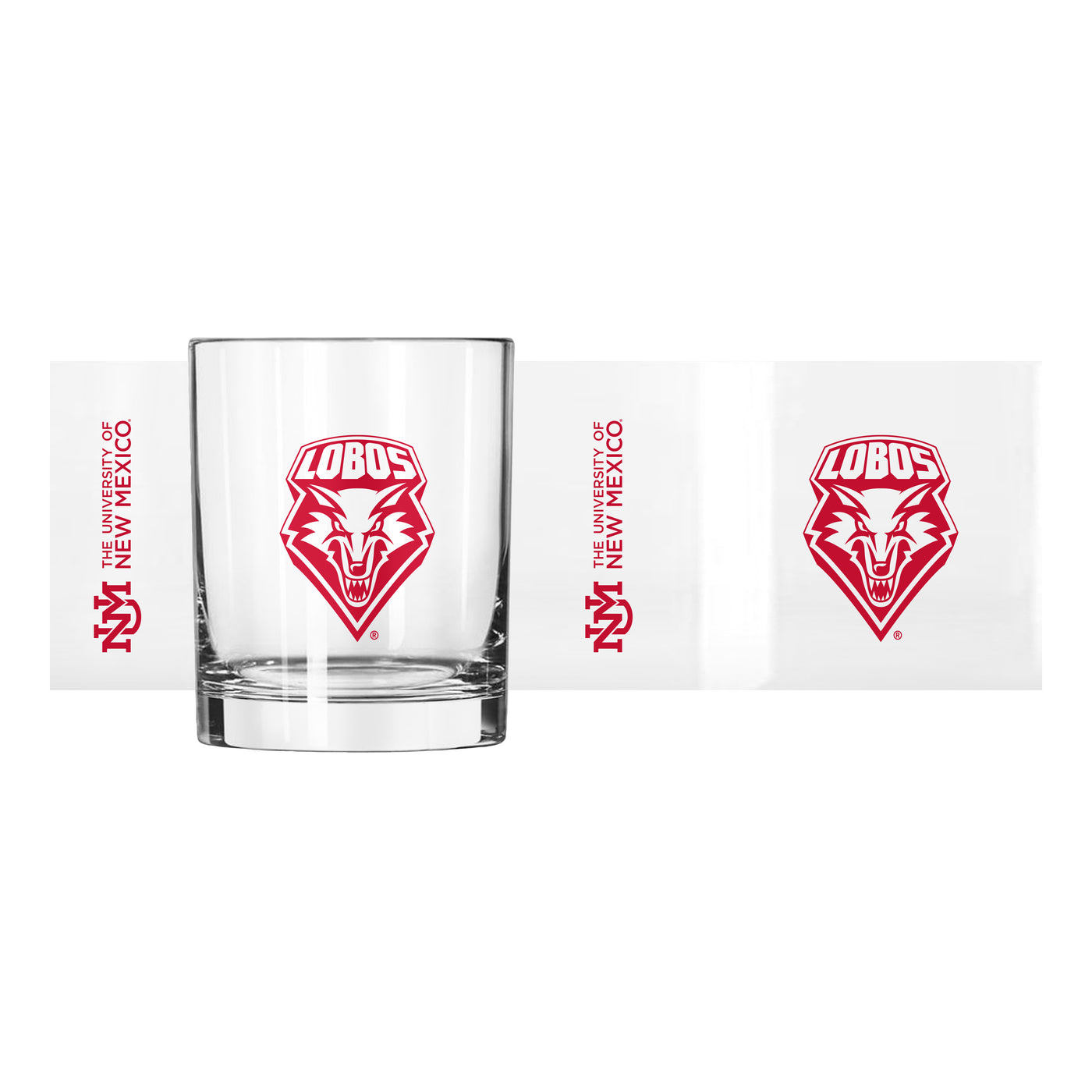 New Mexico 14oz Gameday Rocks Glass