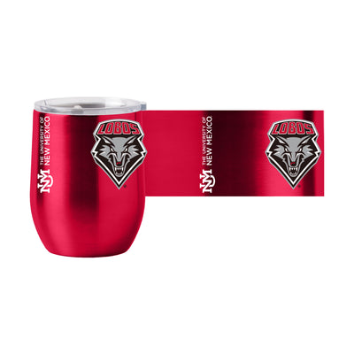 New Mexico 16oz Gameday Stainless Curved Beverage