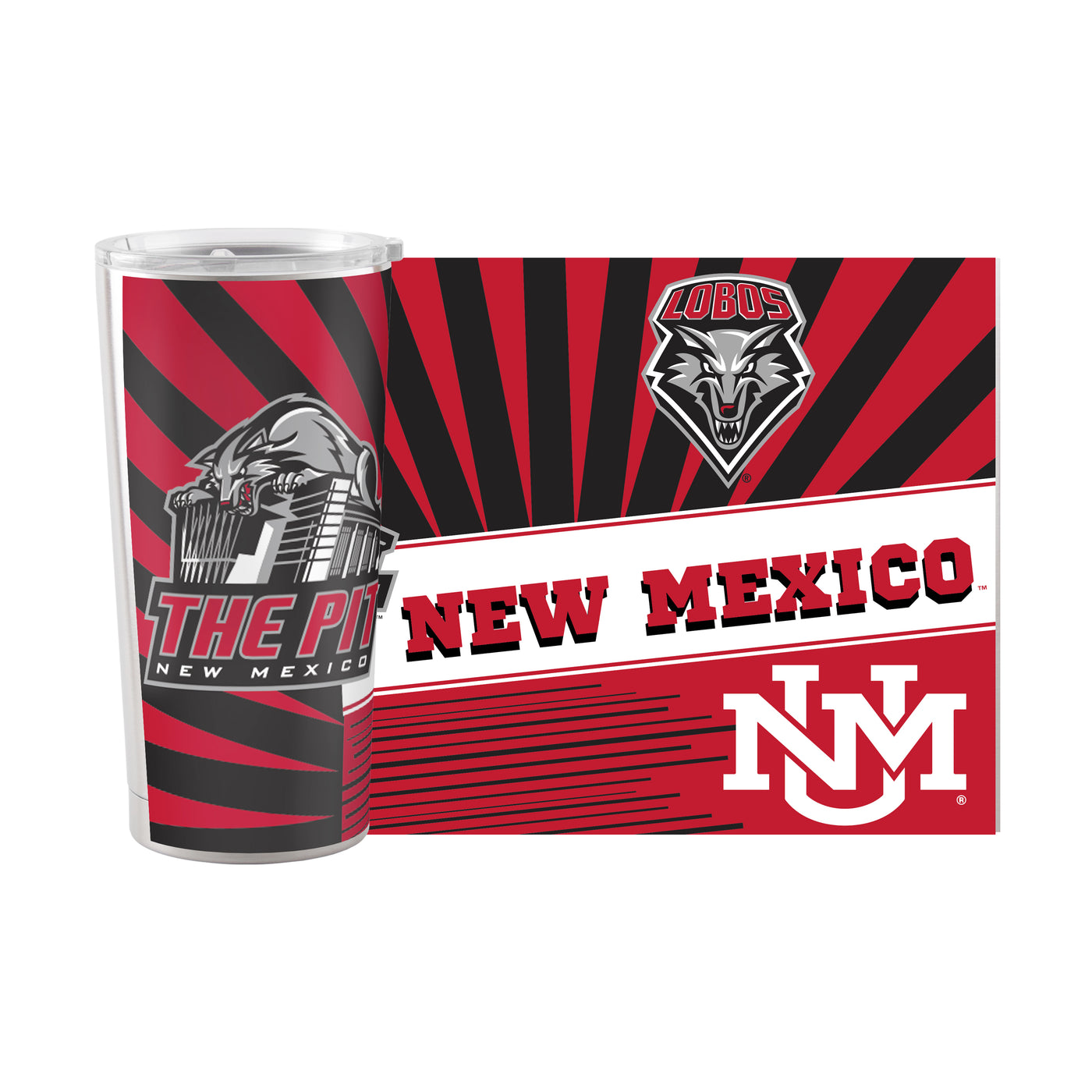 New Mexico 20oz Mascot Stainless Tumbler