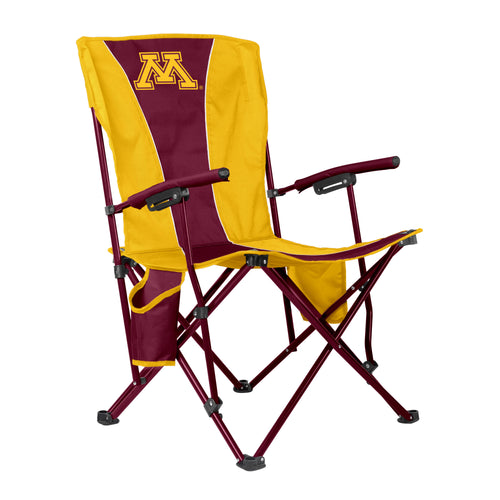 Comfortable Minnesota Big Boy Hard Arm Chair by Logo Brands, featuring sturdy construction and cushioned seat and back for relaxation.