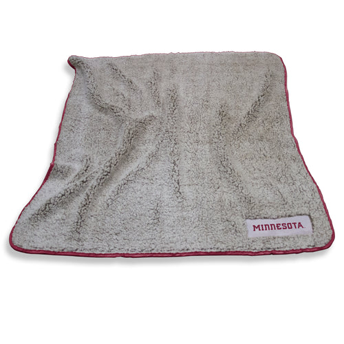Minnesota Frosty Fleece blanket by Logo Brands, soft and cozy with Minnesota state design, perfect for warmth and comfort.