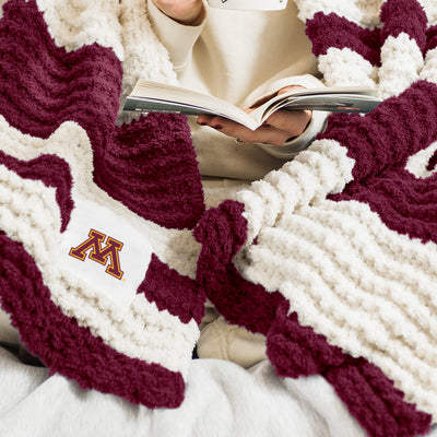 Minnesota Cable Knit Throw 50x60