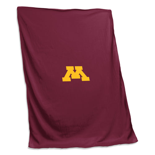 Minnesota Sweatshirt Blanket by Logo Brands, soft cozy blanket with Minnesota logo and sweatshirt design, perfect for warmth and comfort.