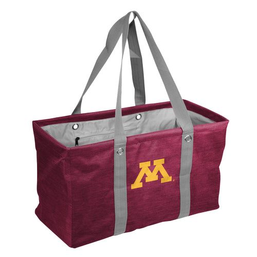 Minnesota Crosshatch Picnic Caddy by Logo Brands featuring a stylish bag with handle and crosshatch pattern for outdoor picnics.