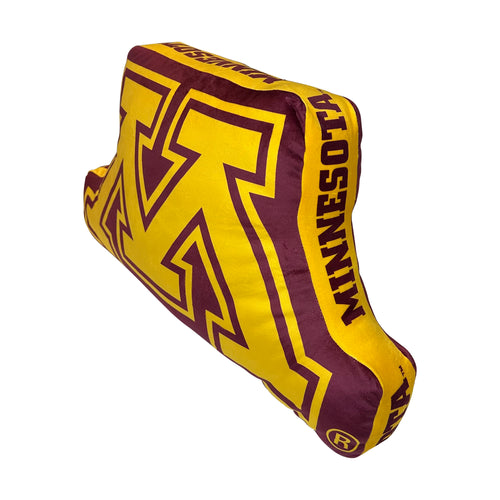 Minnesota XL Puff Pillow blanket by Logo Brands, soft and cozy with Minnesota team logo, perfect for fans.