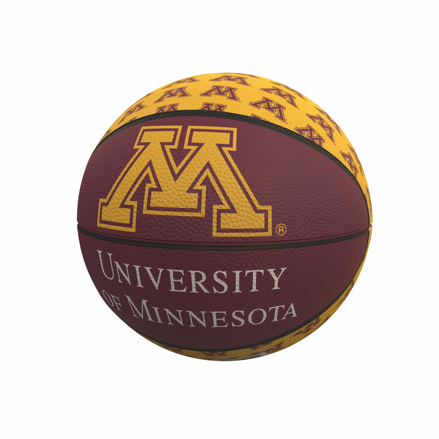 Minnesota Repeating Logo Mini-Size Rubber Basketball