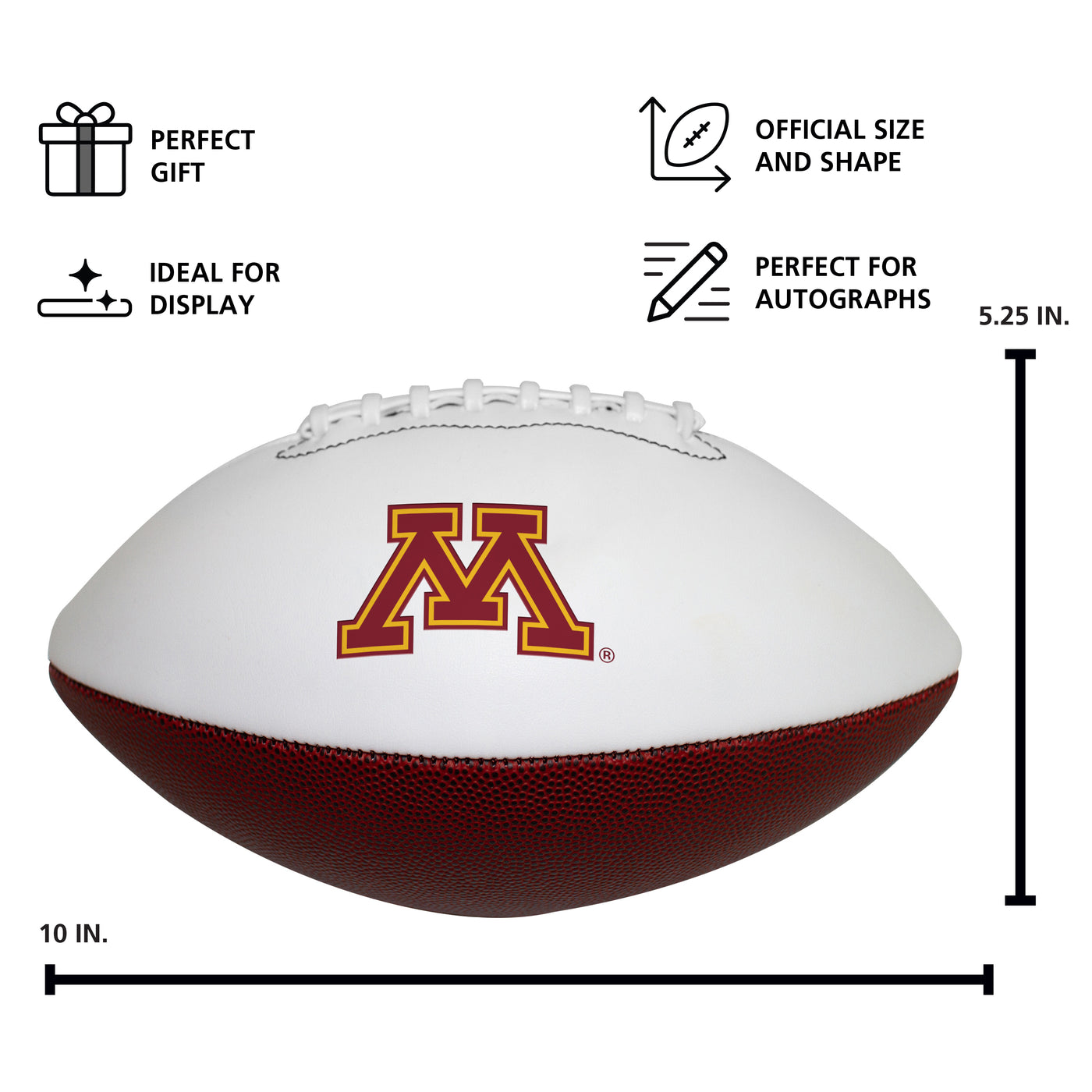 Minnesota Official-Size Autograph Football