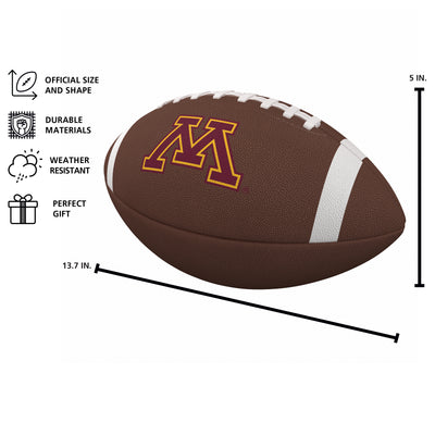 Minnesota Team Stripe Official-Size Composite Football