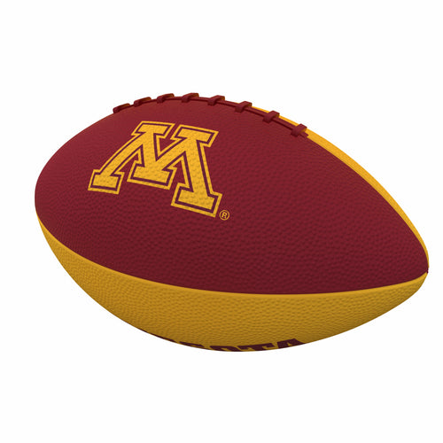 Junior size Minnesota Pinwheel rubber football by Logo Brands, featuring colorful pinwheel design for recreational play.