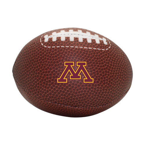 Minnesota Micro Soft Football by Logo Brands, a small foam football perfect for recreational play, shown on a plain background.