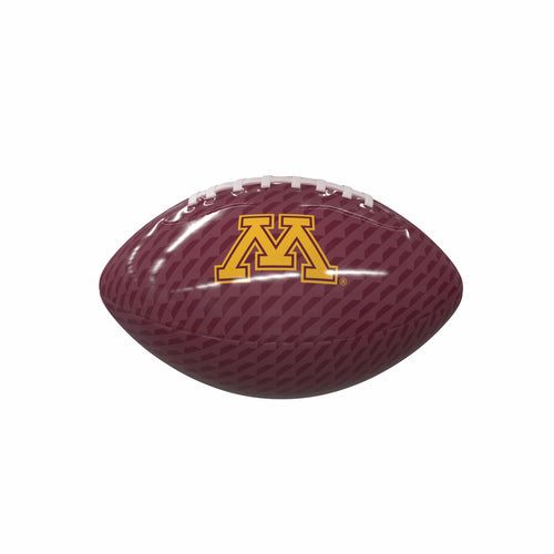 Minnesota Carbon Fiber Mini Size Glossy Football by Logo Brands for recreation, featuring a sleek carbon fiber design and team logo.