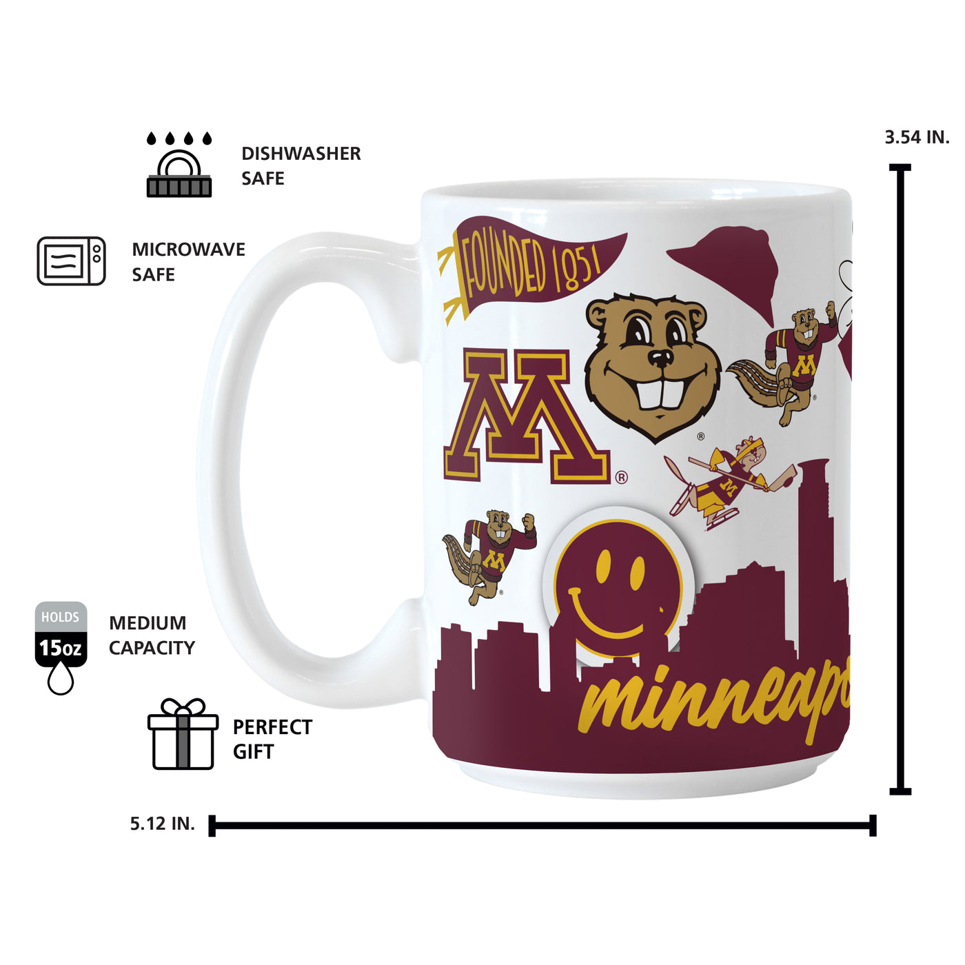 Minnesota 15oz Native Sublimated Mug