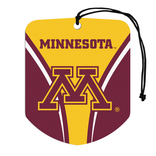 Minnesota Air Freshener 2 Pack for cars by Logo Brands, featuring Minnesota team logos and vibrant team colors.