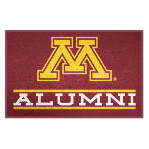 University of Minnesota Alumni Starter Mat by Logo Brands, a decorative mat featuring the university logo and mascot.