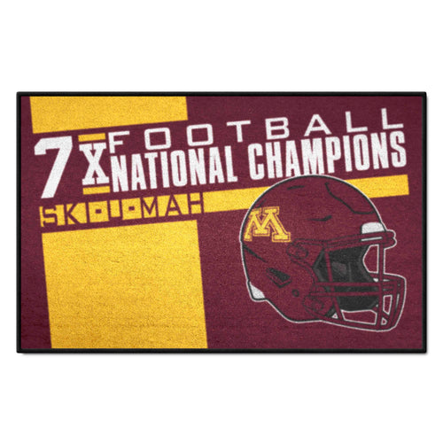 University of Minnesota Dynasty Starter Mat by Logo Brands, featuring the team logo and colors, perfect for sports enthusiasts.