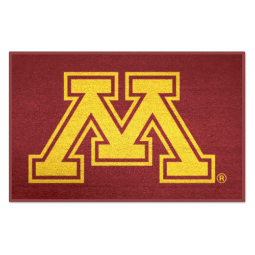 University of Minnesota starter mat with Minnesota Gophers logo, durable mat for college sports fan displays.