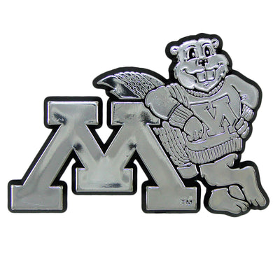 University of Minnesota Plastic Chrome Emblem