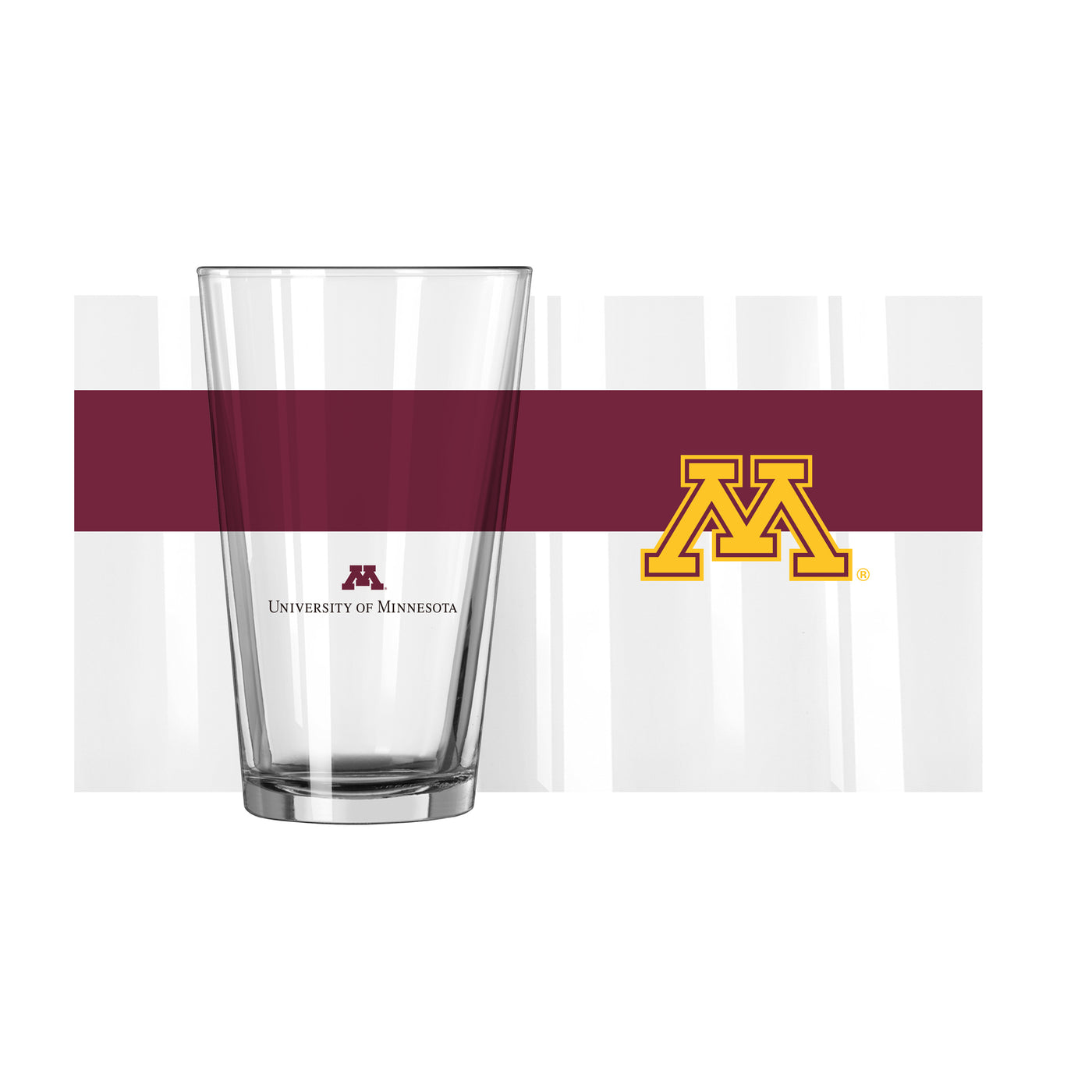 Minnesota 16oz Colorblock Pint Glass