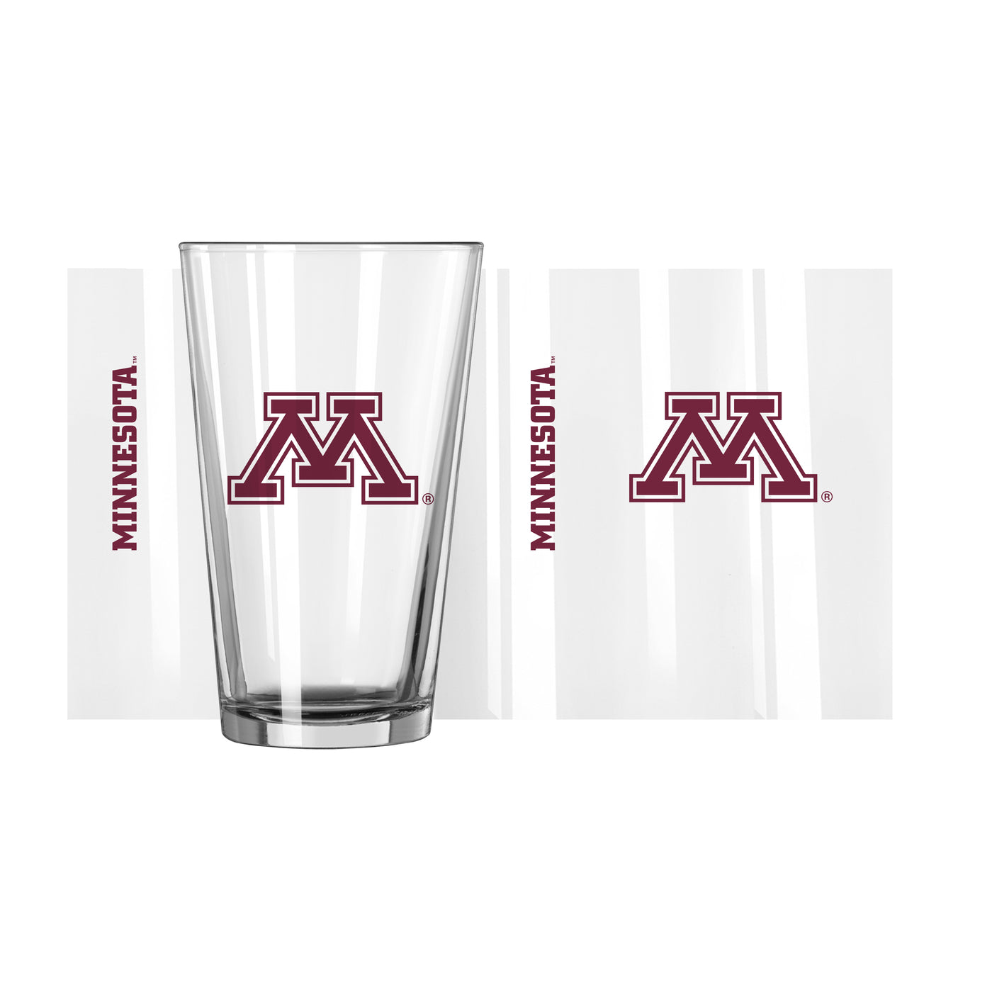 Minnesota 16oz Gameday Pint Glass - Logo Brands