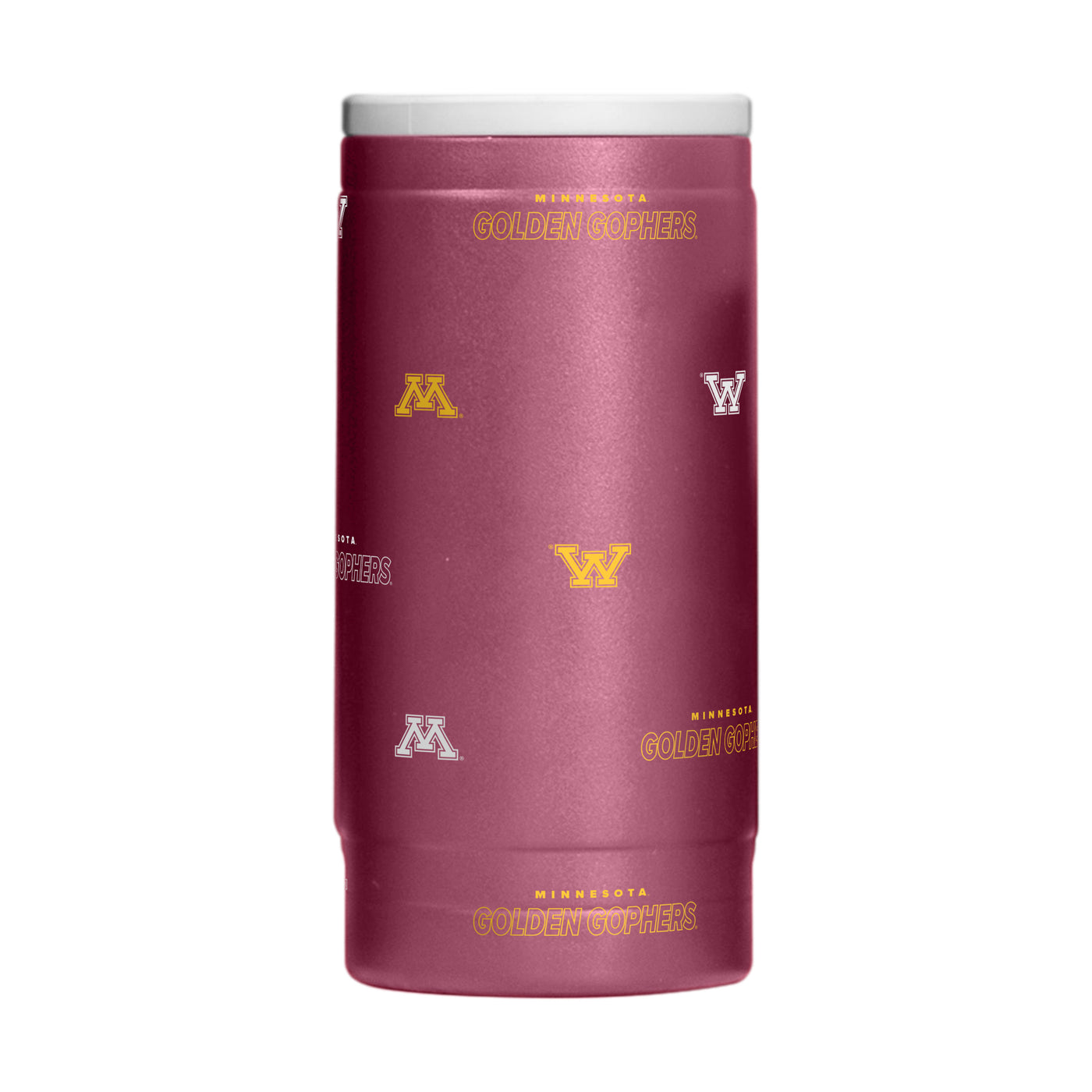 Minnesota 12oz Step And Repeat Powdercoat SlimCan Coolie