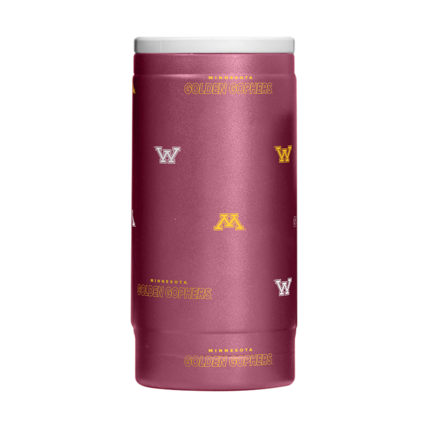Minnesota 12oz Step And Repeat Powdercoat SlimCan Coolie
