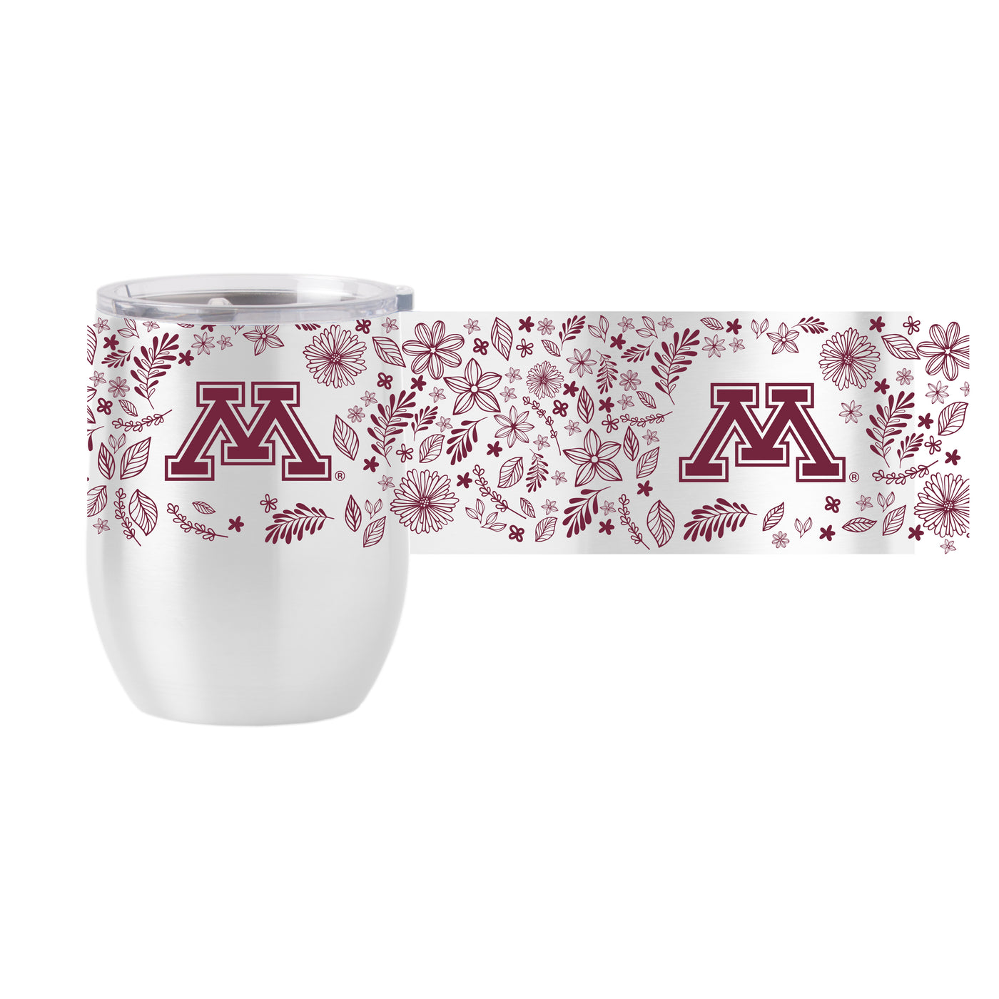 Minnesota 16oz Botanical Stainless Curved Beverage