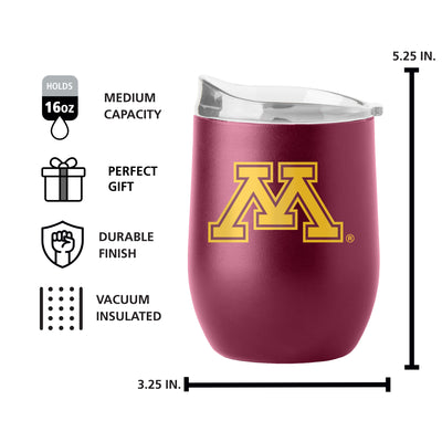 Minnesota 16oz Flipside Powder Coat Curved Beverage