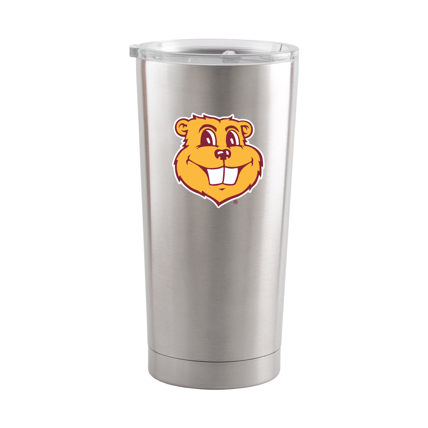 Minnesota 20oz Goldy Face Silver Stainless Tumbler