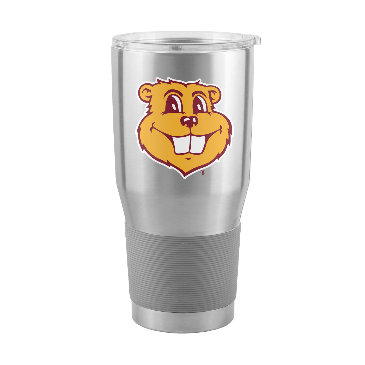 Minnesota 30oz Goldy Face Silver Stainless Tumbler