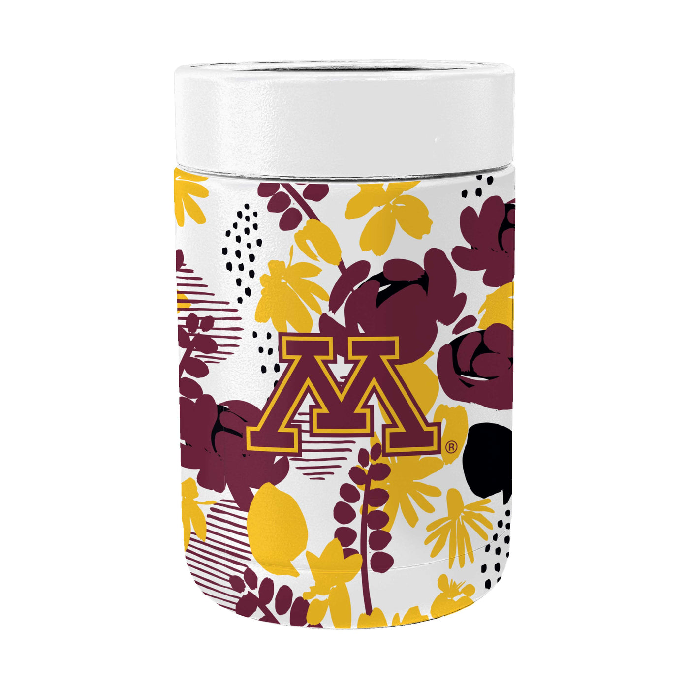 Minnesota Floral Powder Coat Coolie