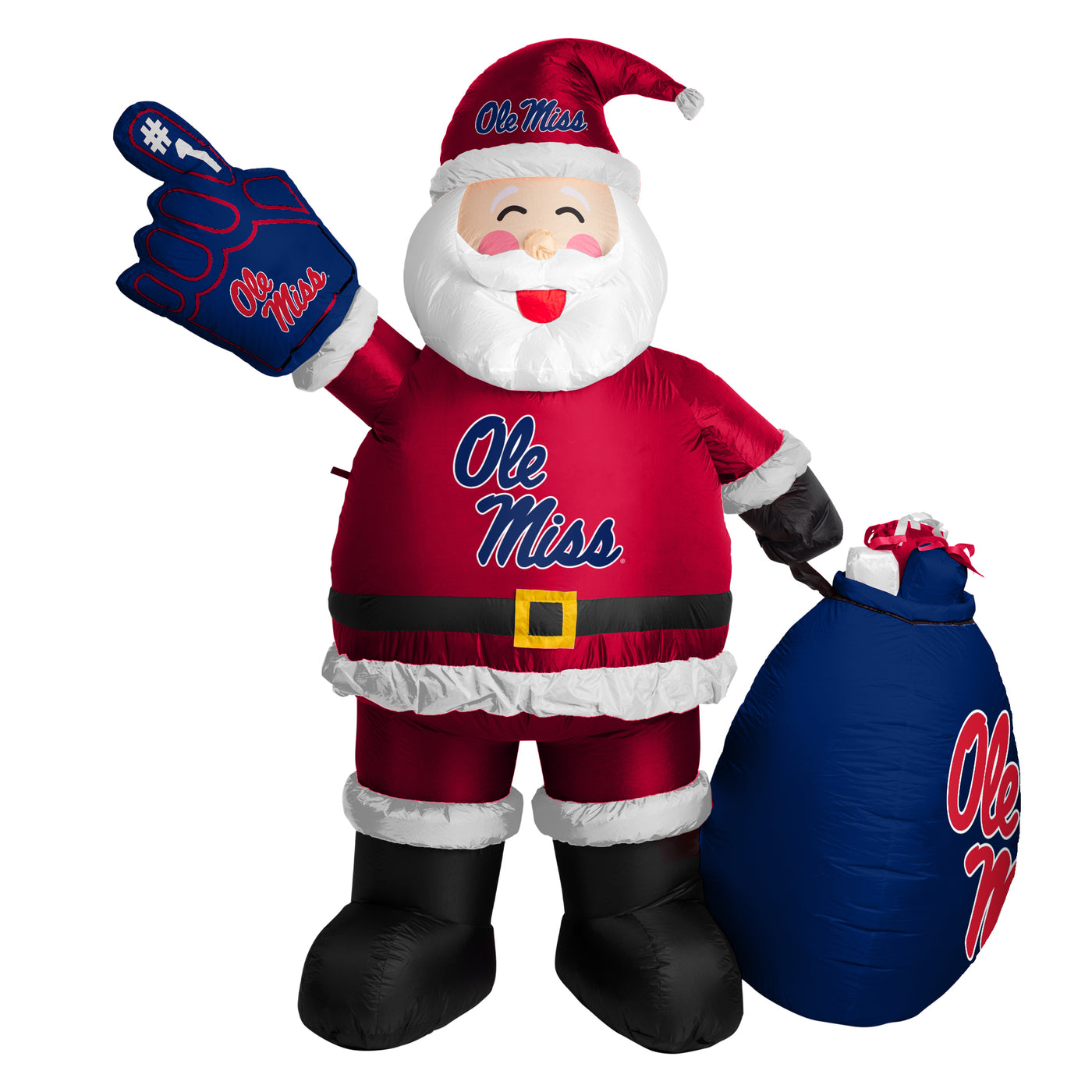 Ole Miss Santa Claus Yard Inflatable - Logo Brands