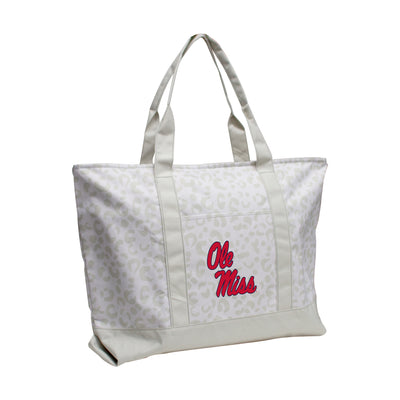 Ole Miss Leopard Pattern Tote - Logo Brands