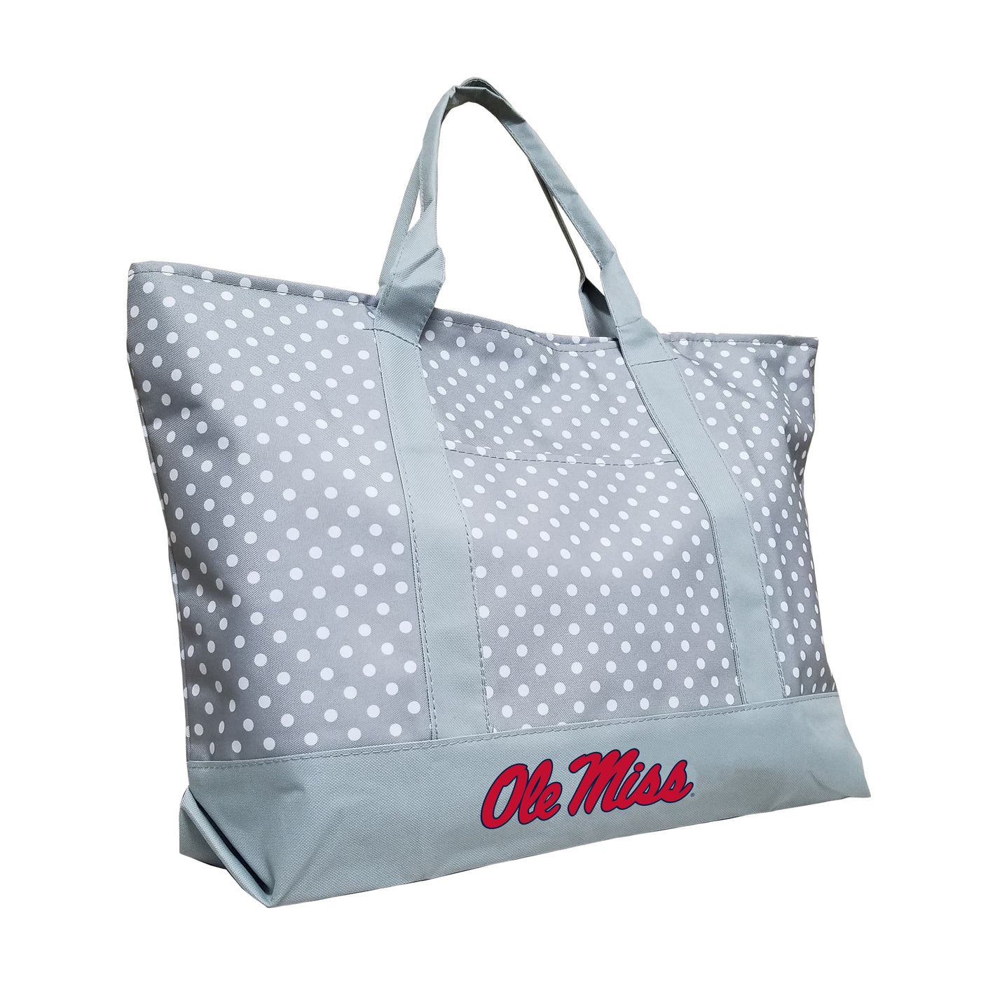 University of Mississippi Gray Dot Tote f/ Primary Wdmk