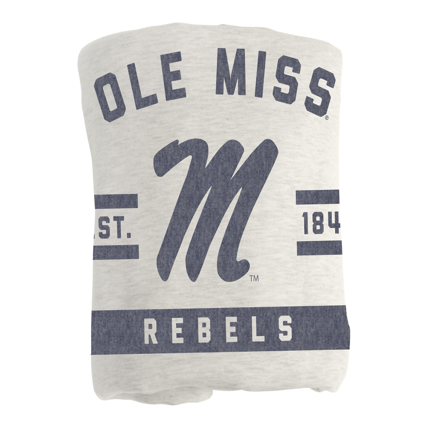 Ole Miss Oatmeal Sweatshirt Blanket