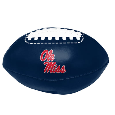 University of Mississippi Navy Micro Soft Football f/ Primary Logo