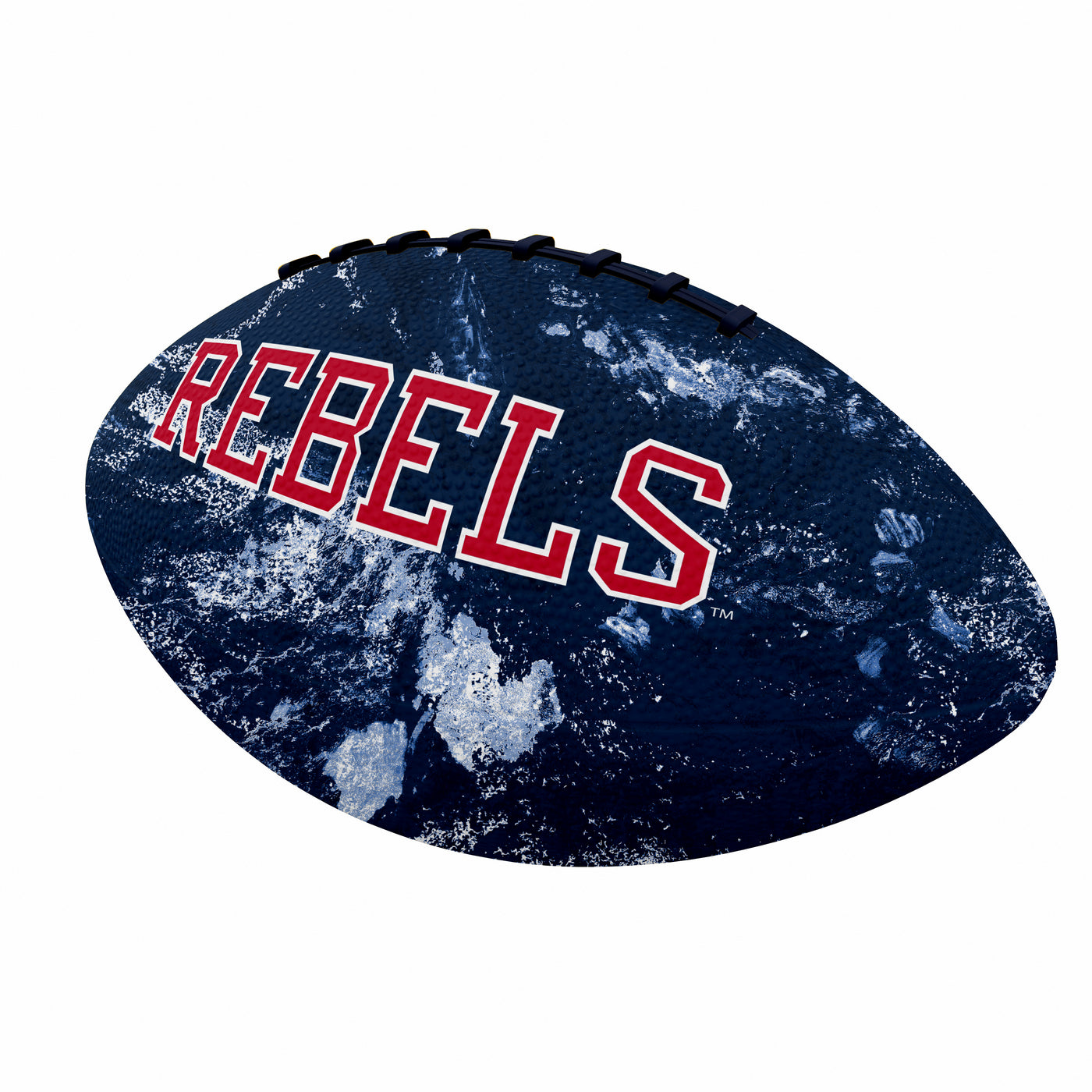 Ole Miss Mini Camo Size Rubber Footballl