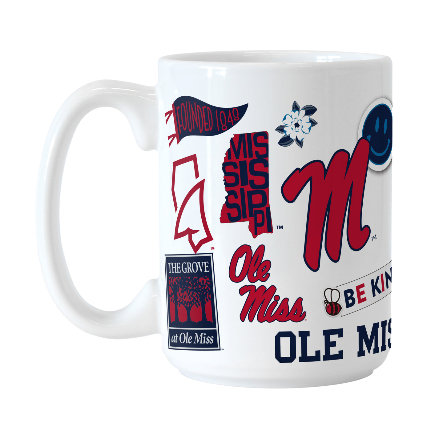 Ole Miss 15oz Native Sublimated Mug