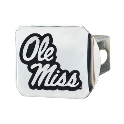 University of Mississippi Chrome on Chrome Hitch Cover