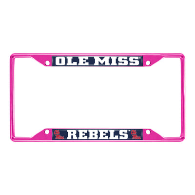 University of Mississippi- Ole Pink License Plate Frame