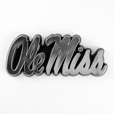 University of Mississippi - Ol Plastic Chrome Emblem