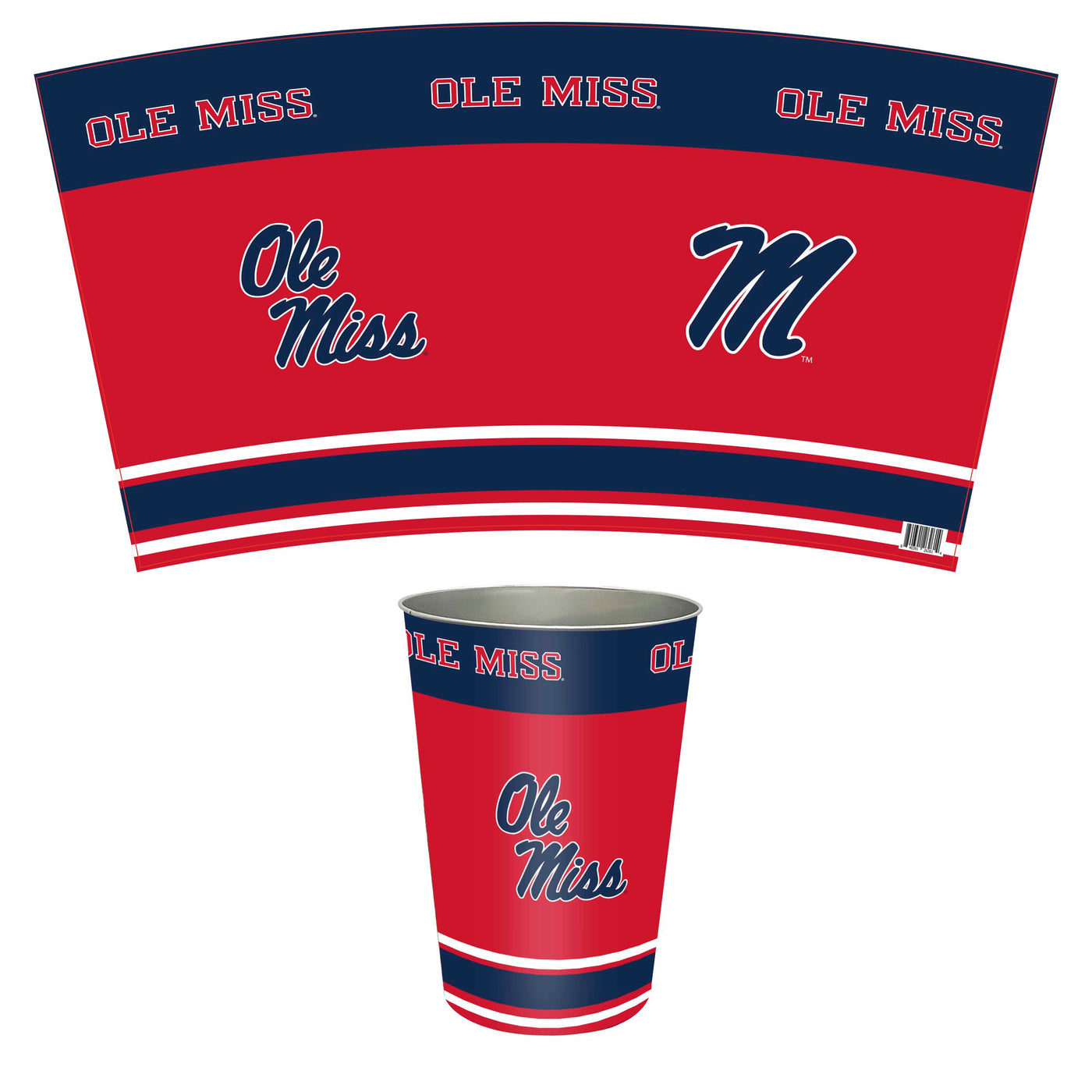University of Mississippi Wastebasket