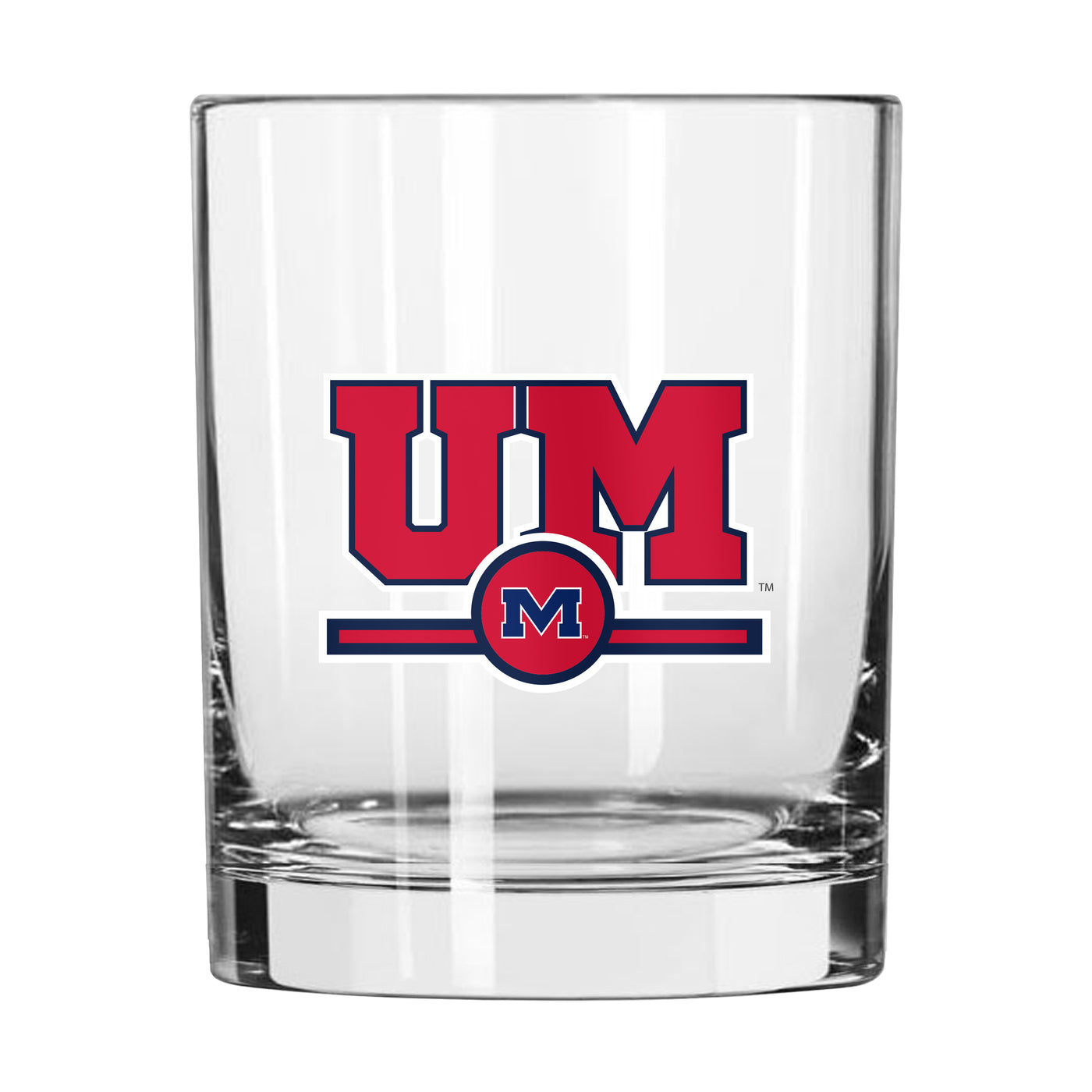 Ole Miss 14oz Letterman Rocks Glass