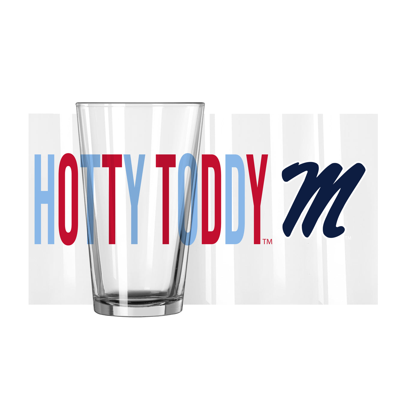 Ole Miss 16oz Hotty Toddy Overtime Pint Glass