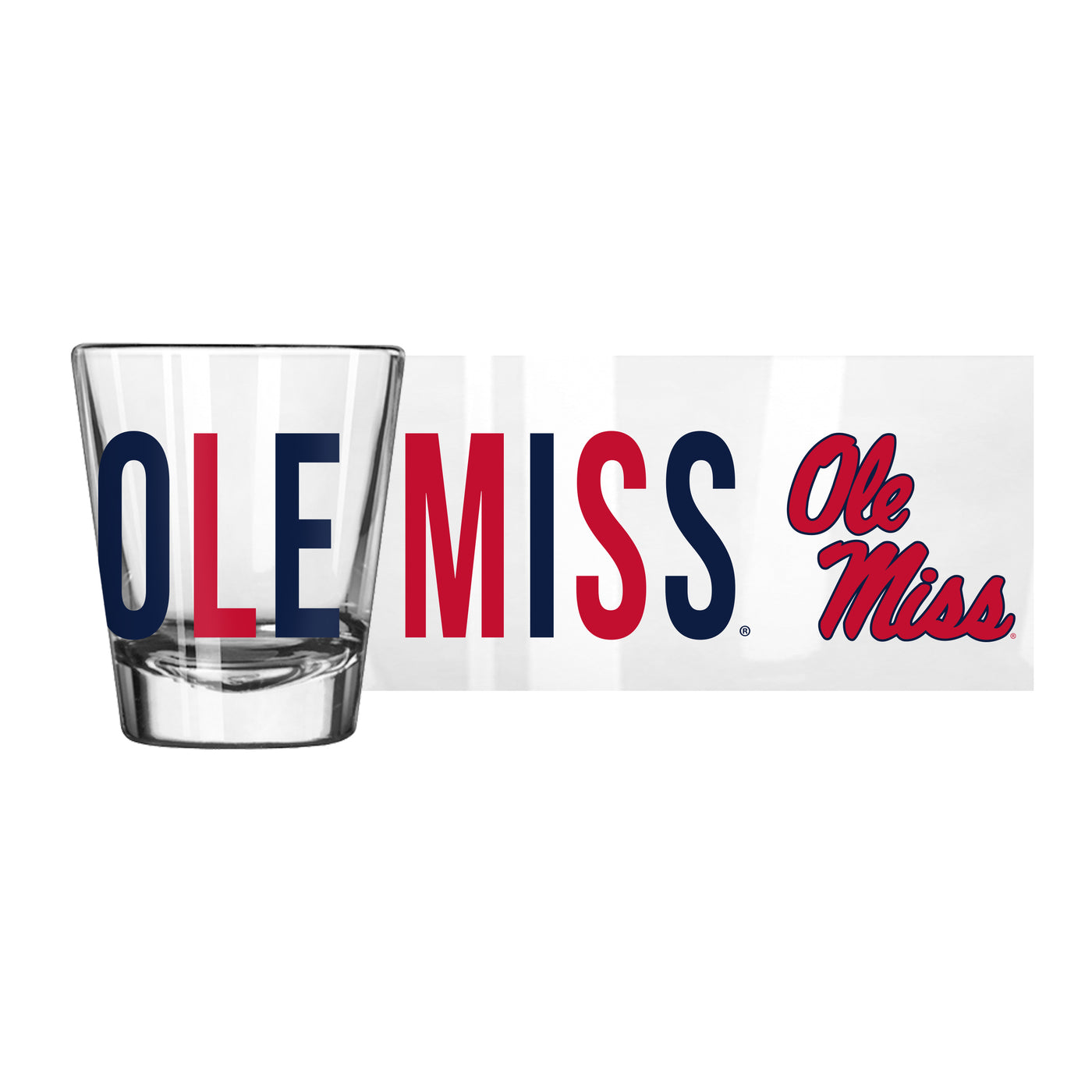 Ole Miss 2oz Overtime Shot Glass