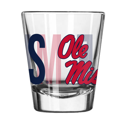 Ole Miss 2oz Overtime Shot Glass