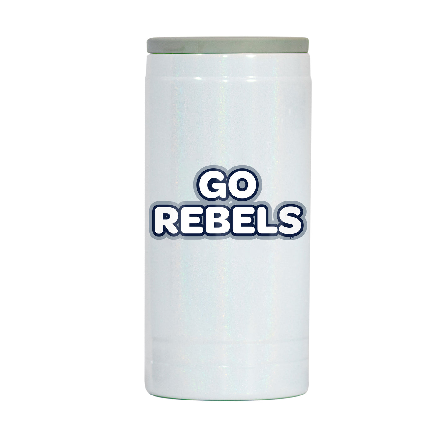 Ole Miss 12oz Bubble Iridescent Slim Coolie - Logo Brands