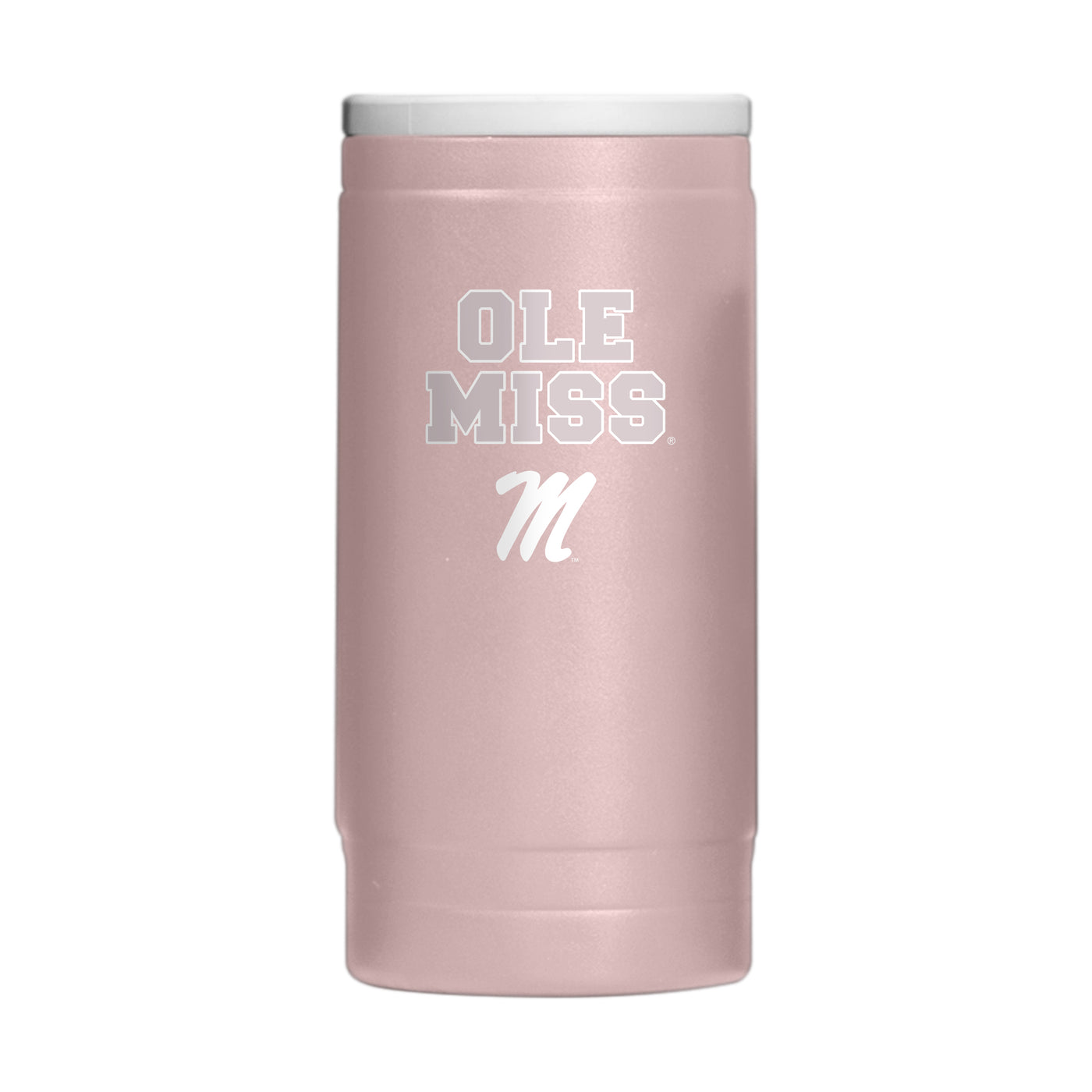 Mississippi  Stencil Powder Coat Slim Can Coolie